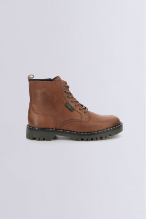 Dámské Boty Kickers Kick Decklock Boots Læder Hnědé | 38045-DJAG