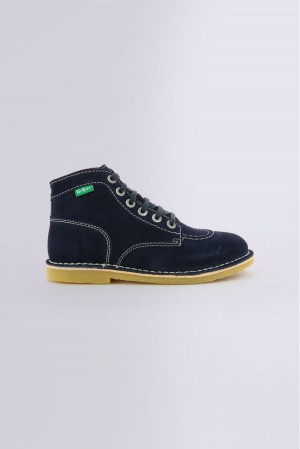 Dámské Boty Kickers Orilegend Perm Low Boots Læder Tmavě Blankyt | 20413-LACX