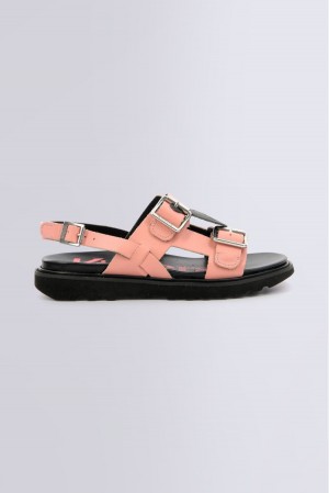 Dámské Sandály Kickers Neosummer Light Sandal Læder Béžový | 70324-MYIS