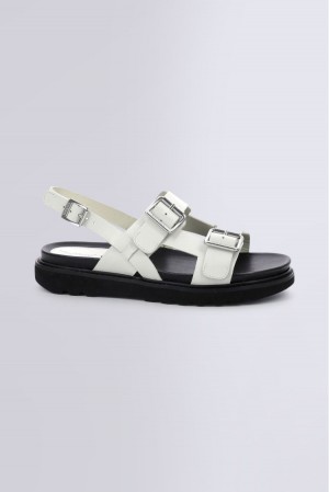 Dámské Sandály Kickers Neosummer Sandal Læder Bílé | 14502-OXPF