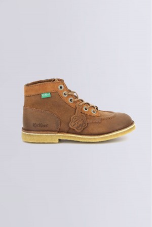 Pánské Boty Kickers Kick Legend Cognac Low Boots Læder Hnědé | 97534-IXPV