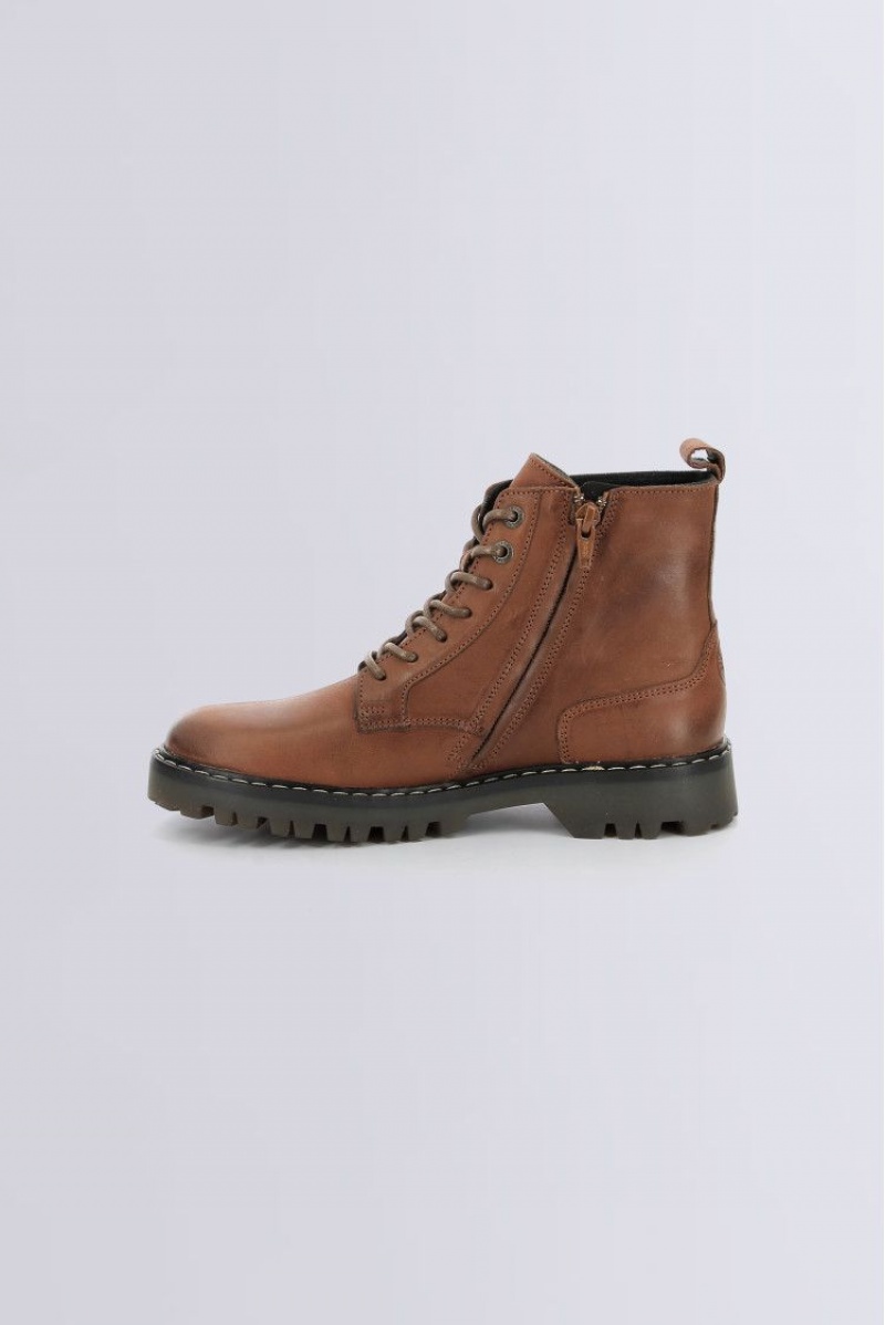 Dámské Boty Kickers Kick Decklock Boots Læder Hnědé | 38045-DJAG