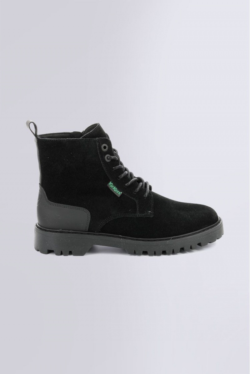 Dámské Boty Kickers Kick Decklock Boots Læder Černé | 14529-JWYQ