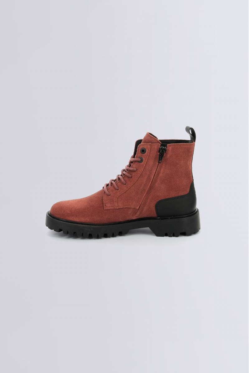 Dámské Boty Kickers Kick Decklock Rust Boots Læder Oranžové | 08932-VMXR