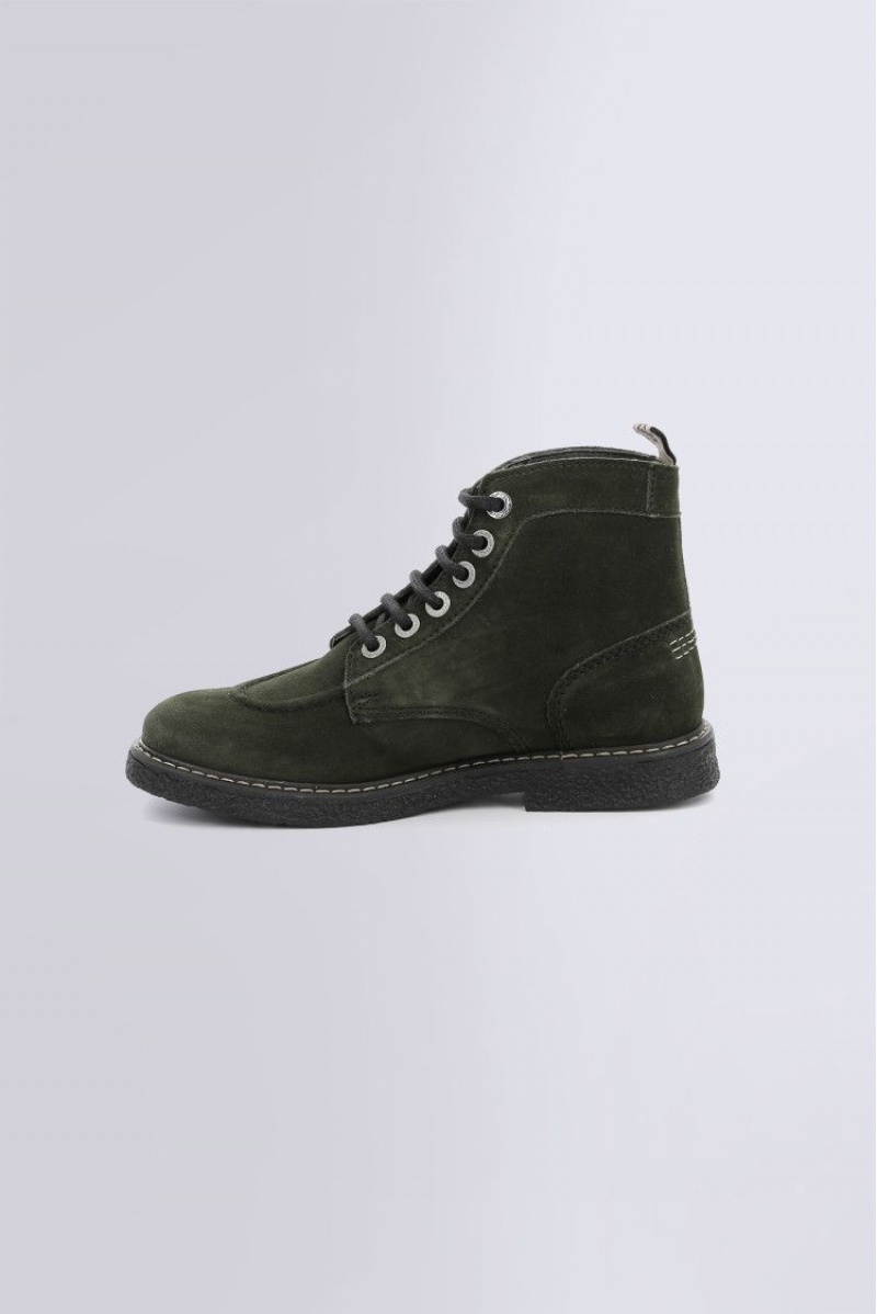 Dámské Boty Kickers Kick Legendary Forest Ankle Boot Krajkové Læder Zelene | 76035-CPIR