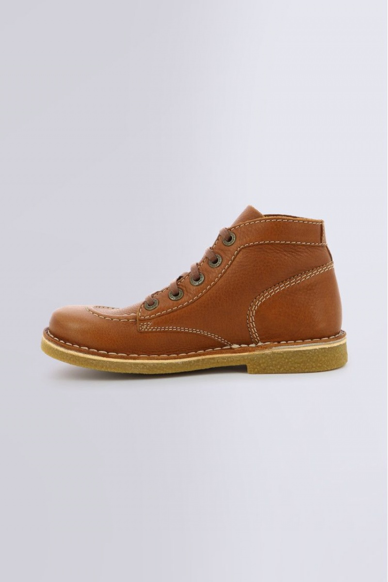 Dámské Boty Kickers Legendiknew Honey Sole Perm Low Boots Læder Camel | 31850-VTMR