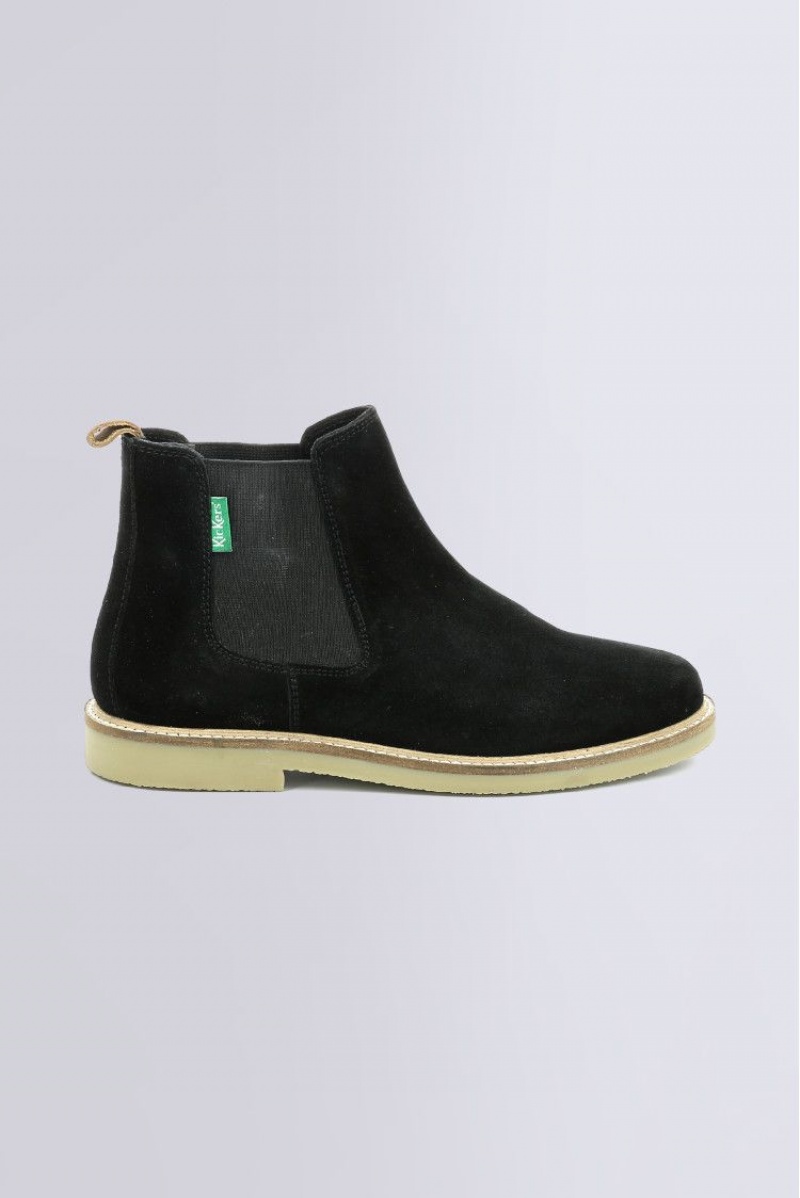 Dámské Boty Kickers Tyga Boots Læder Černé | 75823-CFRB