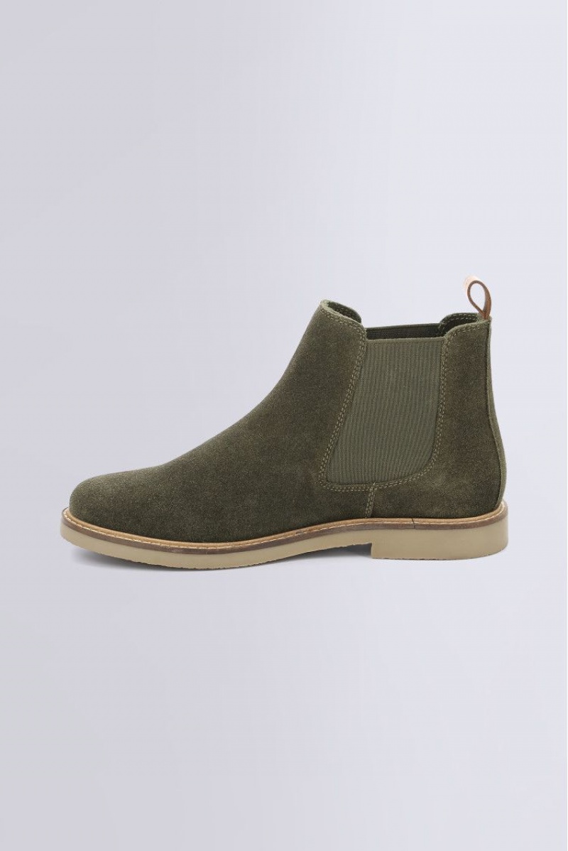 Dámské Boty Kickers Tyga Other Boots Læder Zelene | 13264-UOVN