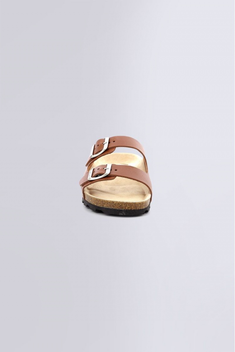 Dámské Sandály Kickers Kick Elk Light Sandal Læder Hnědé | 04781-AVYM