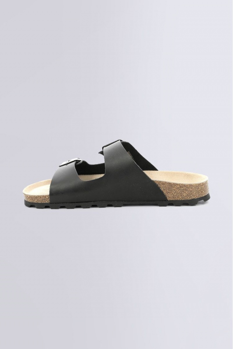 Dámské Sandály Kickers Kick Elk Sandal Læder Černé | 38145-HGFS