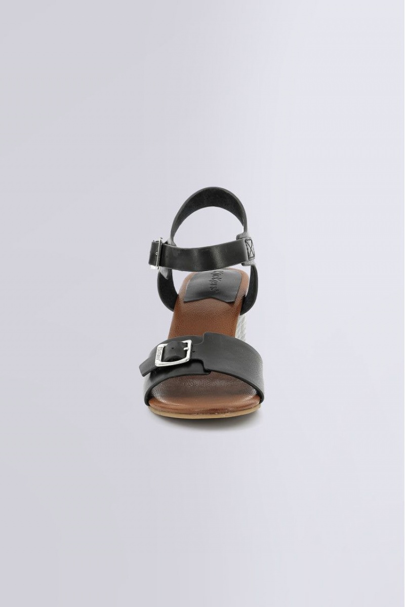 Dámské Sandály Kickers Kick Vodou Sandal Læder Černé | 69124-REBJ