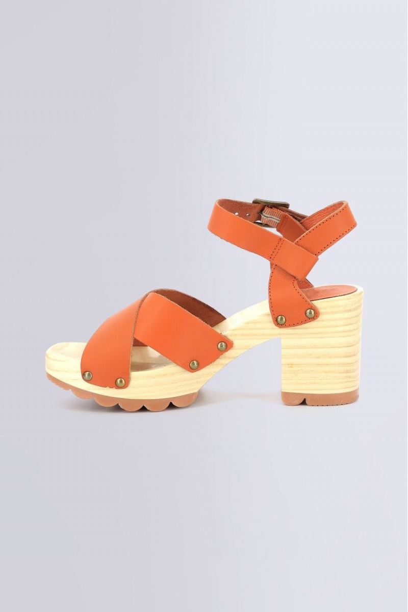 Dámské Sandály Kickers Kick Wise Other Sandal Læder Oranžové | 45619-YDXB