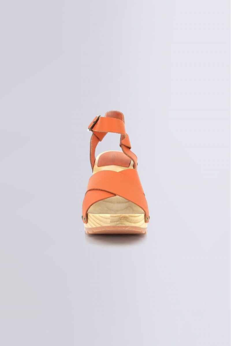 Dámské Sandály Kickers Kick Wise Other Sandal Læder Oranžové | 45619-YDXB