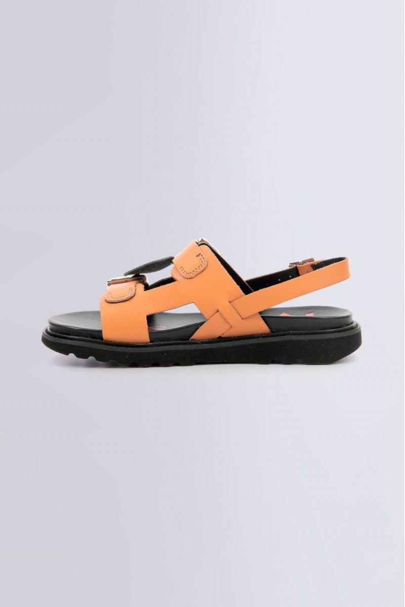 Dámské Sandály Kickers Neosummer Sandal Læder Oranžové | 62540-IGYZ