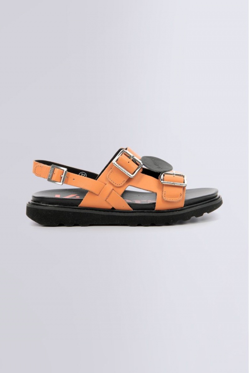 Dámské Sandály Kickers Neosummer Sandal Læder Oranžové | 62540-IGYZ