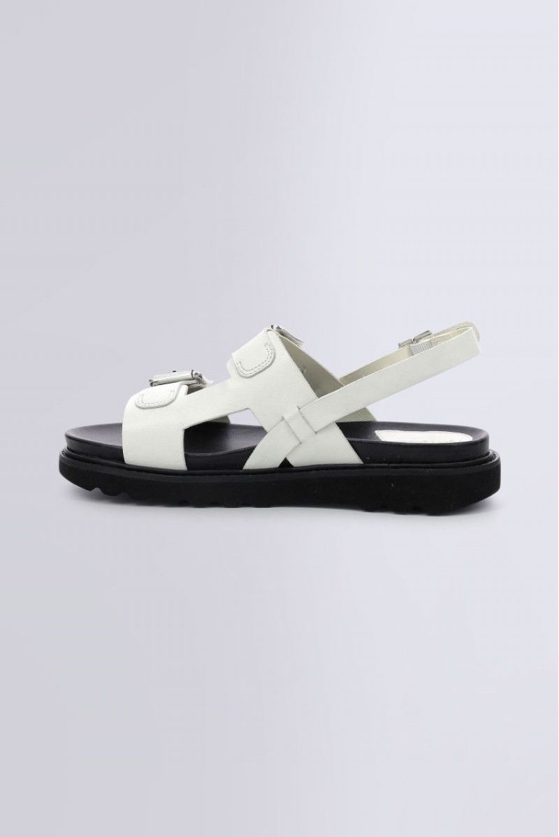 Dámské Sandály Kickers Neosummer Sandal Læder Bílé | 14502-OXPF