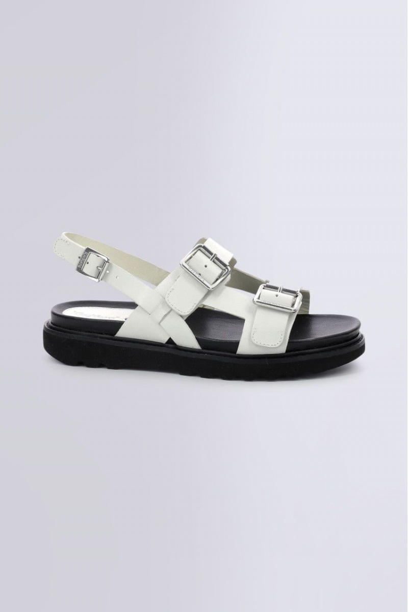 Dámské Sandály Kickers Neosummer Sandal Læder Bílé | 14502-OXPF