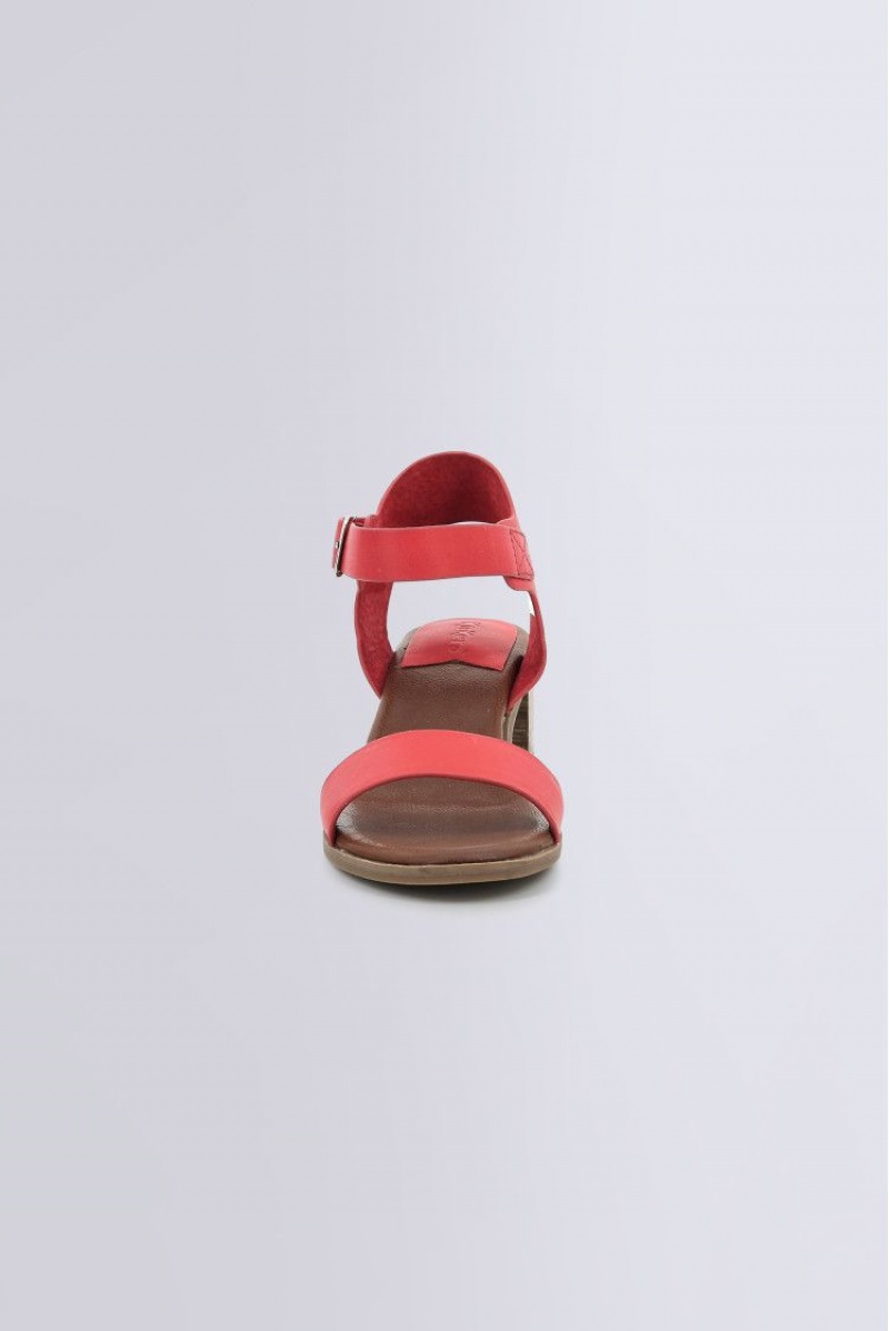 Dámské Sandály Kickers Volou Sandal Læder Červené | 37982-NMES