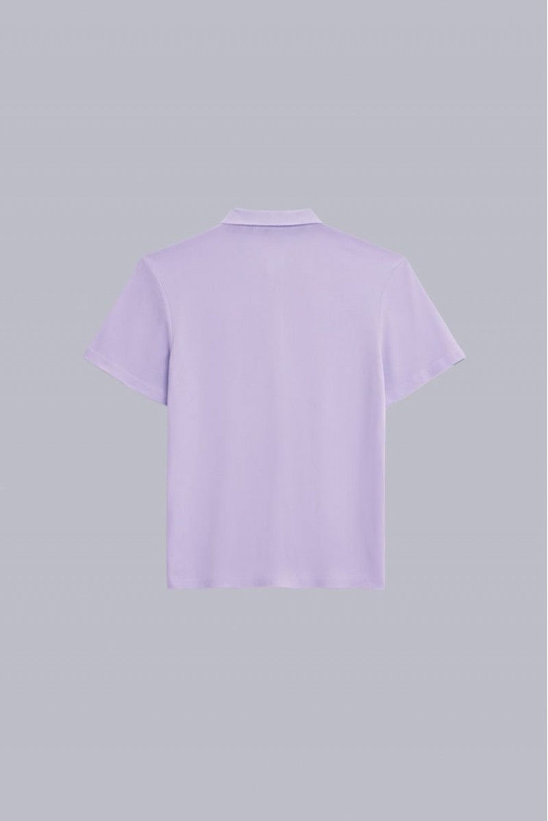 Dámské Tee Kickers Big K Poloshirt Krátké Sleeve Polo Bavlněné Lilas | 97025-MXZJ