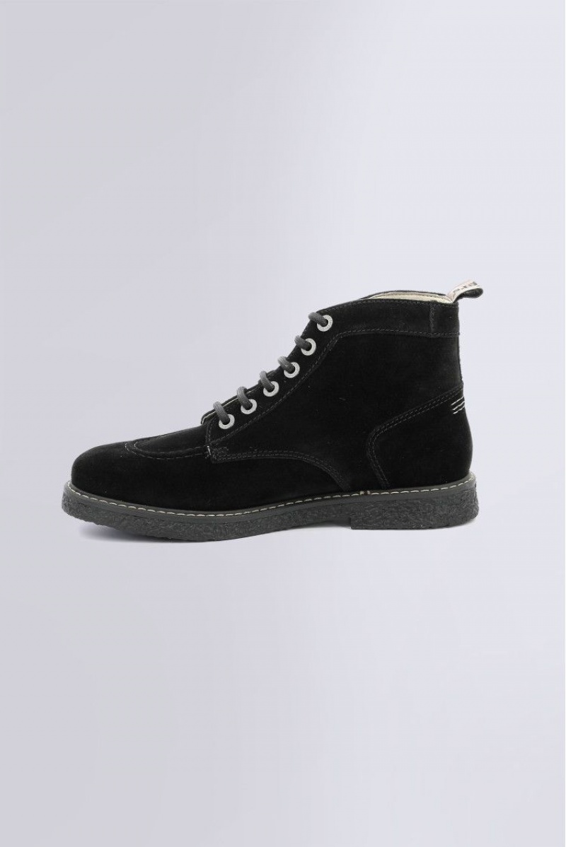 Pánské Boty Kickers Kick Legendary Ankle Boot Krajkové Læder Černé | 85307-LWOQ