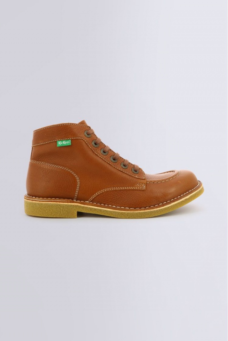 Pánské Boty Kickers Kickstoner Perm Honey Sole Low Boots Læder Camel | 30754-BUJX