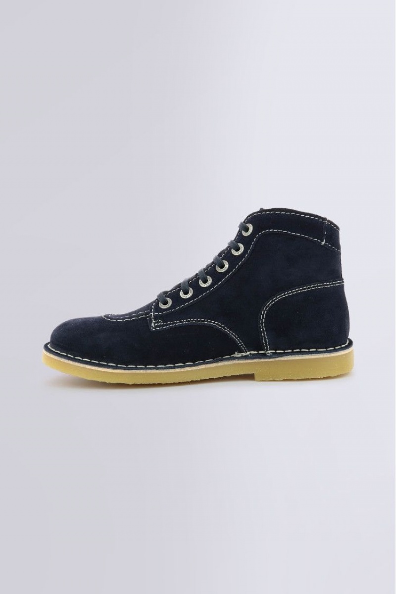 Pánské Boty Kickers Orilegend Perm Low Boots Læder Tmavě Blankyt | 45132-ZHBK