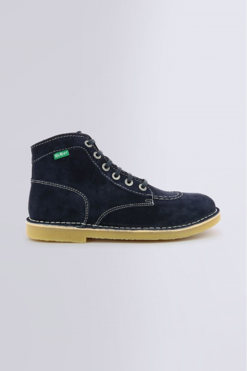 Pánské Boty Kickers Orilegend Perm Low Boots Læder Tmavě Blankyt | 45132-ZHBK