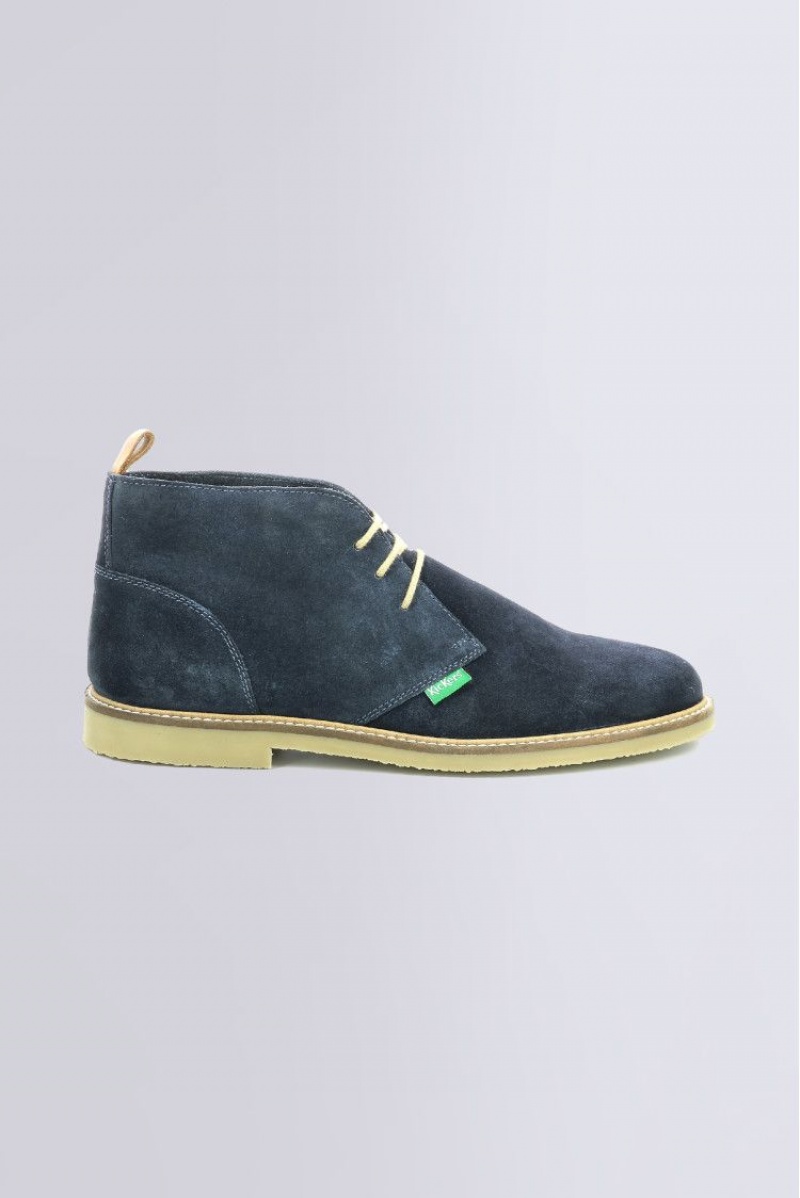 Pánské Boty Kickers Tyl Perm Low Boots Læder Tmavě Blankyt | 07542-HTZL