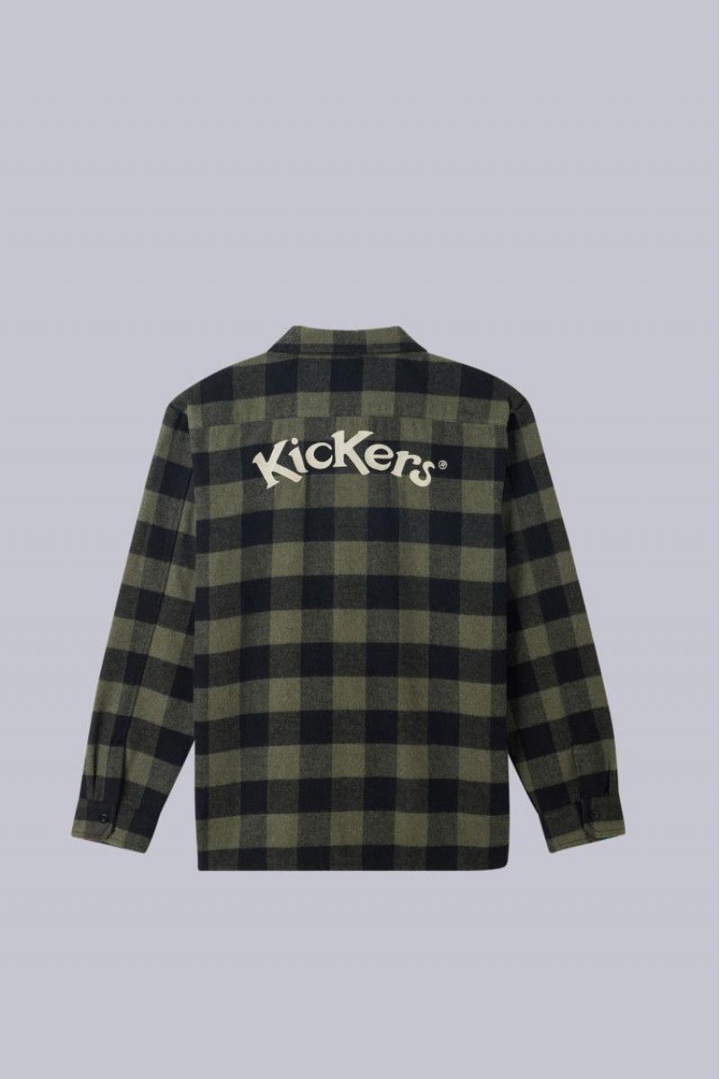 Pánské Košile Kickers Shirt Long Sleeve Shirt Hnědožlutý | 86951-DIGH