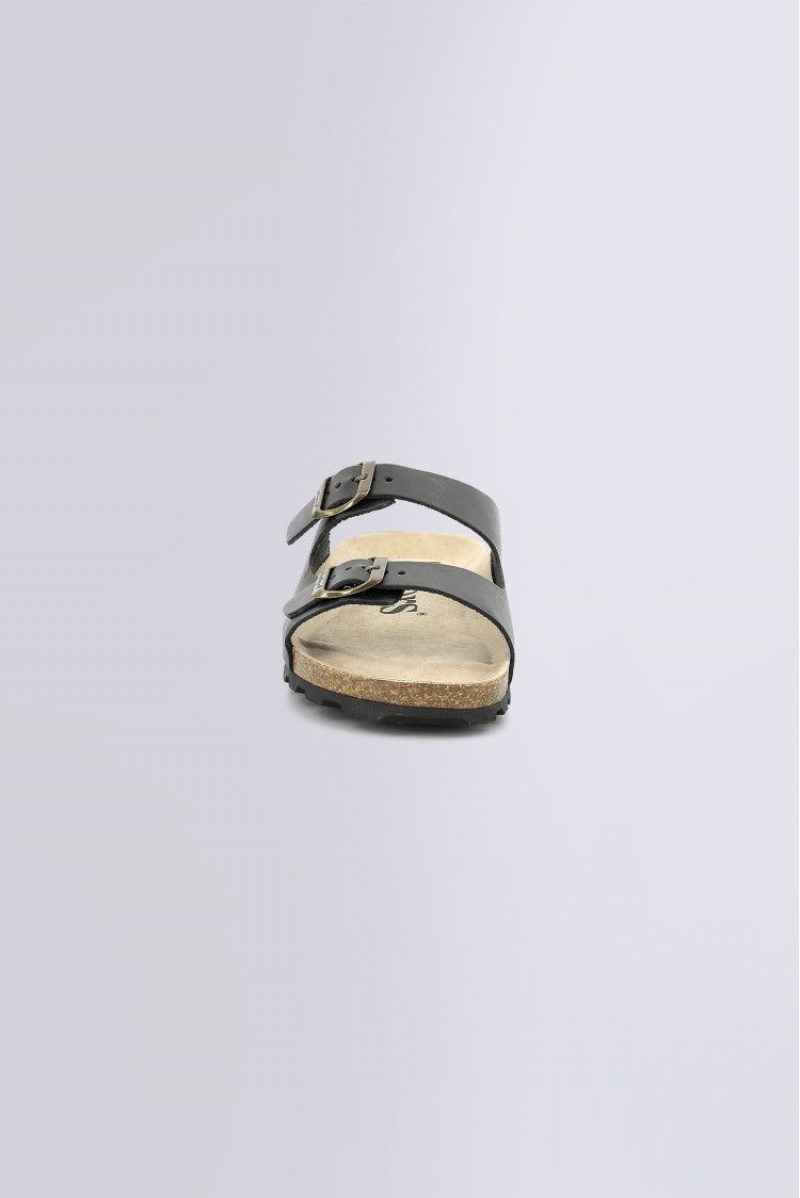 Pánské Sandály Kickers Kick Elk Sandal Læder Černé | 30849-WBZG