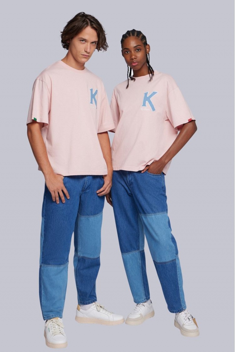 Pánské Tee Kickers Ts Coton Biologique Růžové | 71063-FNZK