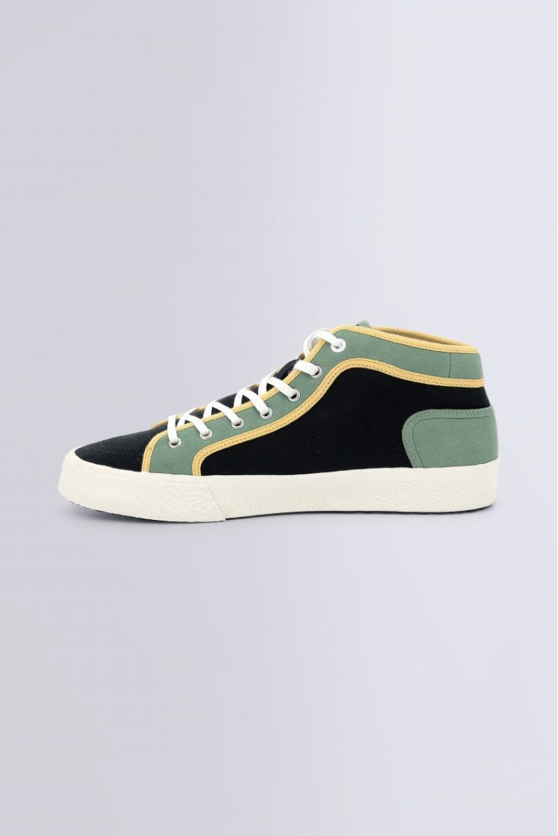 Pánské Tenisky Kickers Arveiler Sneakers Haut Textil Černé | 57290-BDPC