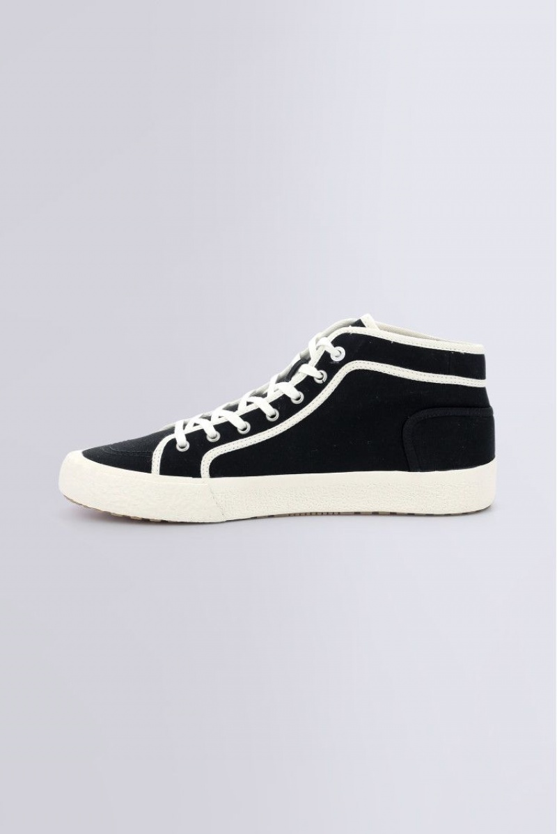 Pánské Tenisky Kickers Arveiler Sneakers Haut Textil Černé | 29608-WZFO