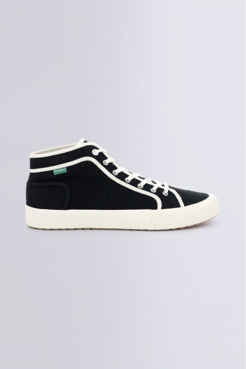 Pánské Tenisky Kickers Arveiler Sneakers Haut Textil Černé | 29608-WZFO