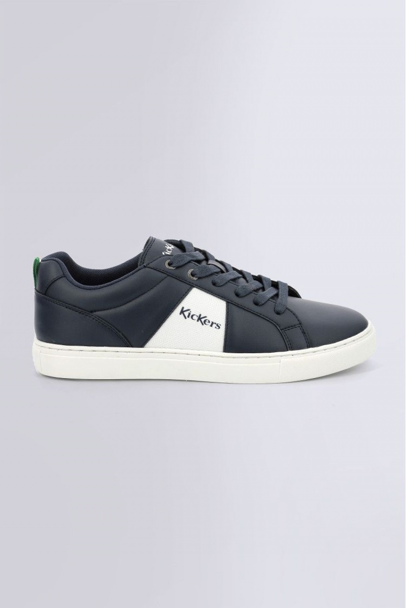 Pánské Tenisky Kickers Kick Reverse Sneakers Bas Polyurethane Tmavě Blankyt | 05873-CVXJ