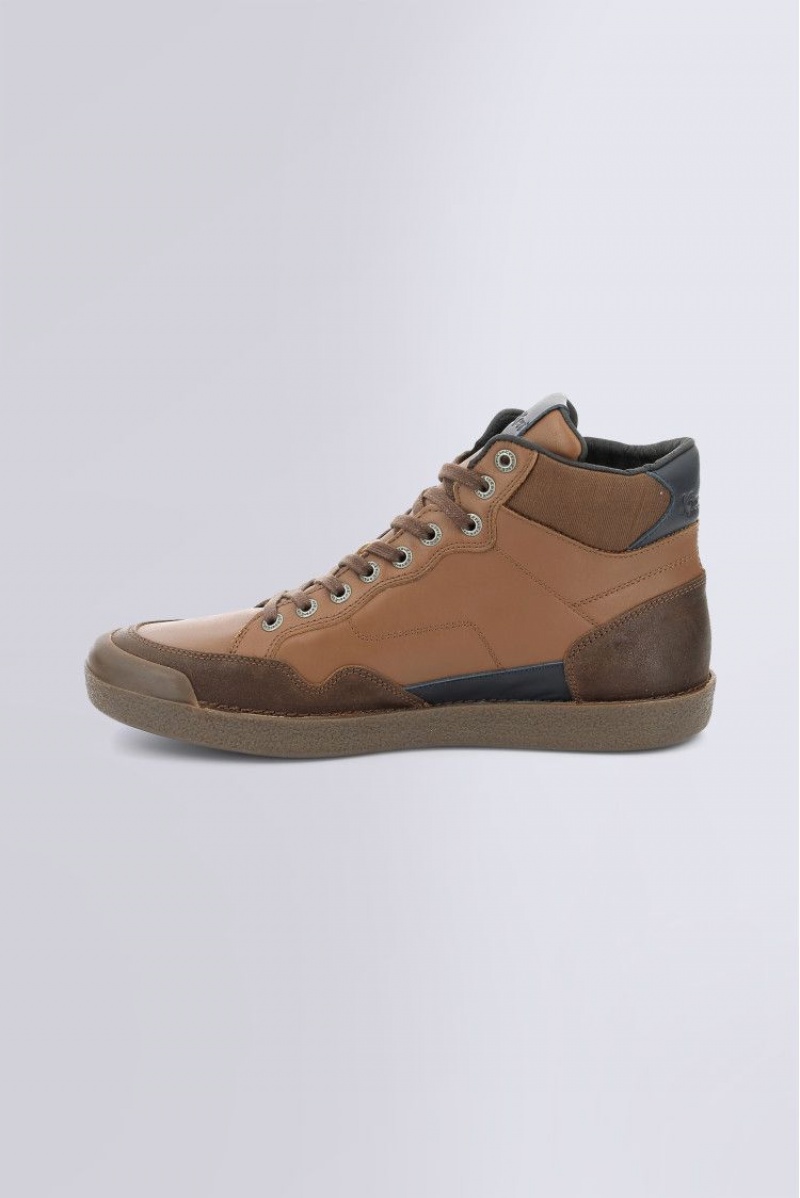 Pánské Tenisky Kickers Kick Triparty Cognac Læder Camel | 80732-JSQW